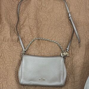 Coach Silver Crossbody Bag